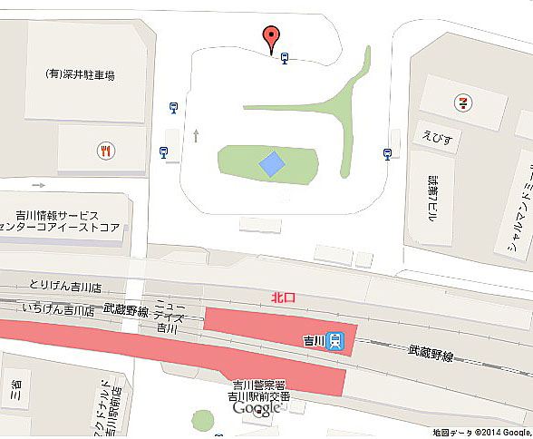 吉川駅北口バス乗り場