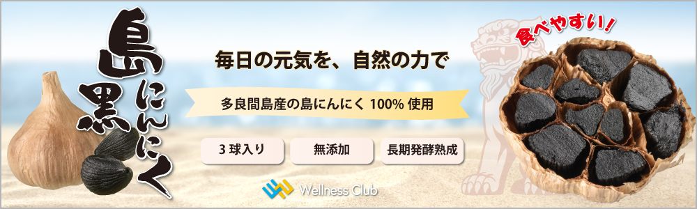 ohmオーム電機Wellness Club 島にんにく黒（沖縄） 3球入