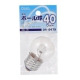 ミニボール球 G40 E26/40W クリア [品番]04-6479