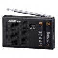 AudioComm 横型 AM/FM ポケットラジオ [品番]07-3876