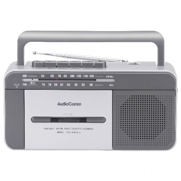 AudioCommモノラルラジカセ M407K [品番]07-6407