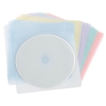 DVD／CDスリーブ 1枚収納×50枚 5色 [品番]01-2040