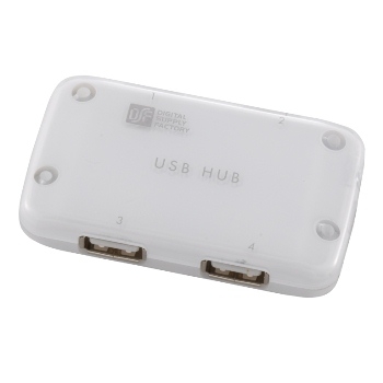 USBハブ 4ポート ホワイト [品番]01-3226