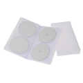 CD／DVDファイルケース 48枚収納 ホワイト [品番]01-3380