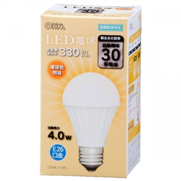 LED電球 E26 30形相当 電球色 [品番]06-3133
