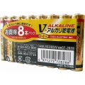 アルカリ乾電池 Vシリーズ 単4形×8本パック [品番]07-2828