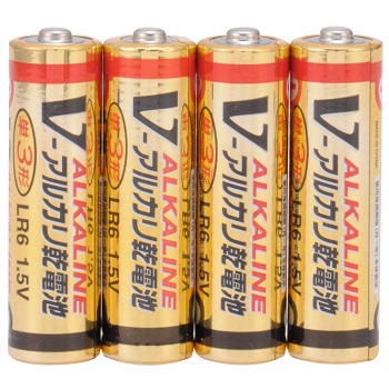 アルカリ乾電池 Vシリーズ 単3形×4本パック [品番]07-2883