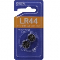アルカリボタン電池 LR44 2個入 [品番]07-3087