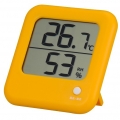 デジタル温湿度計 オレンジ [品番]08-0023
