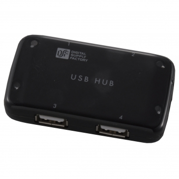 USBハブ 4ポート ブラック [品番]01-3238