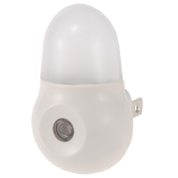 LEDナイトライトミニ 明暗センサー ホワイト 白色LED [品番]04-2824