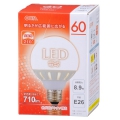 LED電球 ボール形 60形相当 E26 電球色 [品番]06-1613