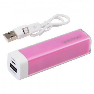 リチウム電池充電器 シンプルチャージャー 2200mAh ピンク [品番]03-2885