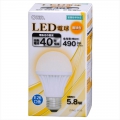 LED電球 40形相当 E26 電球色 [品番]06-3139