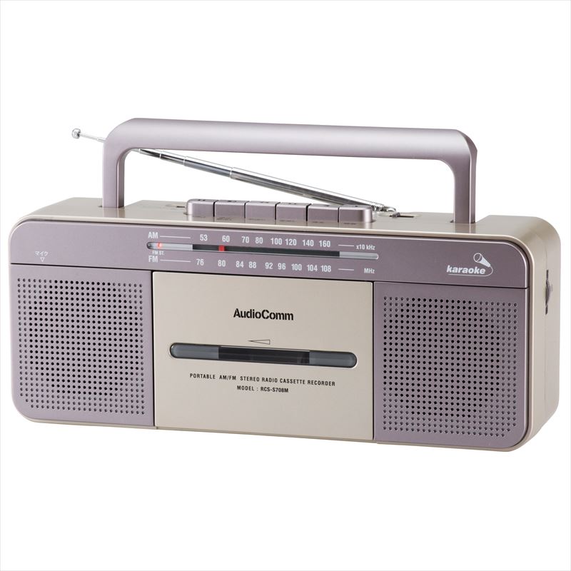 AudioComm AM/FM ステレオラジオカセットレコーダー [品番]07-9729｜株式会社オーム電機