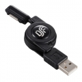 Xperia専用 USB-マグネットコネクター 伸縮ケーブル 充電専用 [品番]01-0666