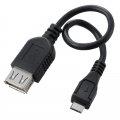 AudioComm USB変換アダプター USB-マイクロUSB 0.15m [品番]01-7024