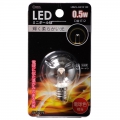 LEDミニボール球装飾用 G30/E12/0.5W/15lm/クリア電球色 [品番]06-3219