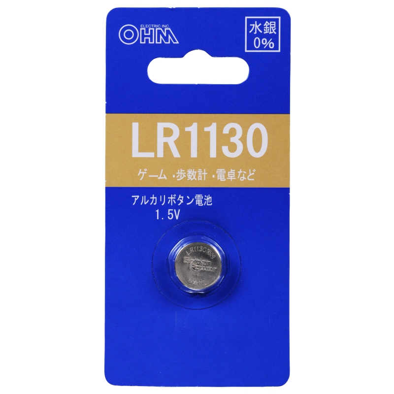アルカリボタン電池 LR1130 1.5V [品番]07-3689｜株式会社オーム電機