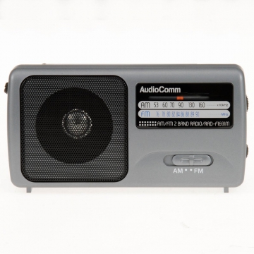 AudioComm AM/FMラジオRAD-F1691M [品番]07-2584