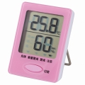 デジタル温湿度計 ピンク [品番]08-0051