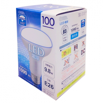 LED電球 レフランプ形 100形相当 E26 昼光色 [品番]06-1610