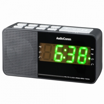AudioComm AM/FM クロックラジオ [品番]07-7929