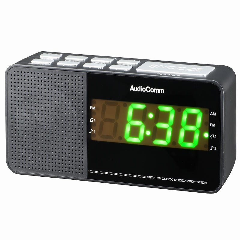AudioComm AM/FM クロックラジオ [品番]07-7929｜株式会社オーム電機