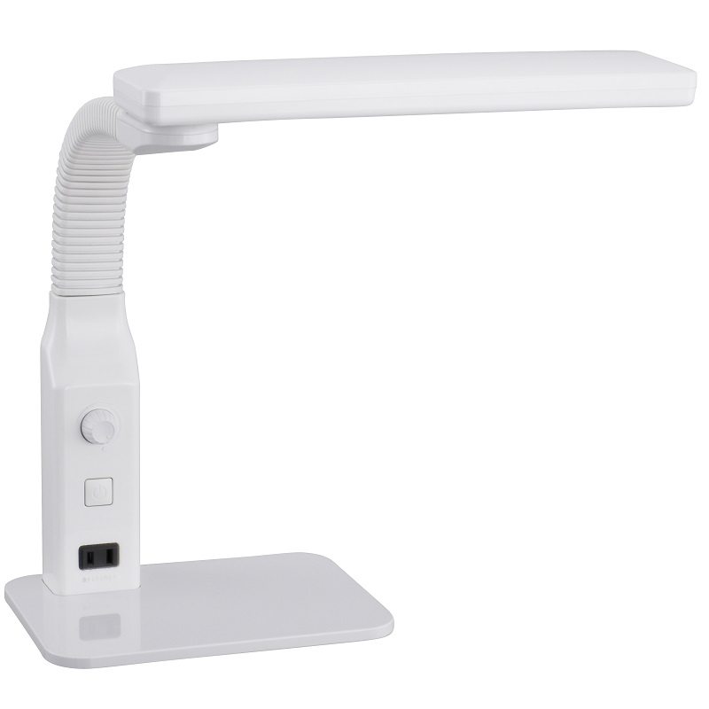 LEDデスクスタンド サービスコンセント付 [品番]06-1654｜株式会社