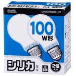 白熱電球 E26 60W形 シリカ 2個入 [品番]06-1762｜株式会社オーム電機