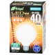 LED電球 ボール形 40形相当 E26 電球色 [品番]06-3376