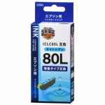 エプソン互換 IC6CL80L 染料6色 [品番]01-4144｜株式会社オーム電機