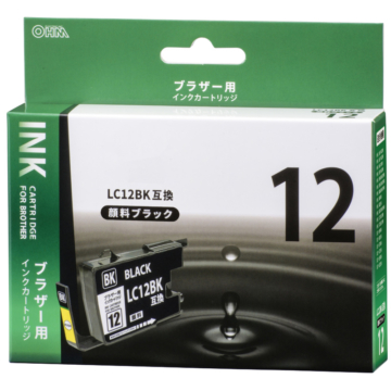 ブラザー互換 LC12BK 顔料ブラック [品番]01-4177