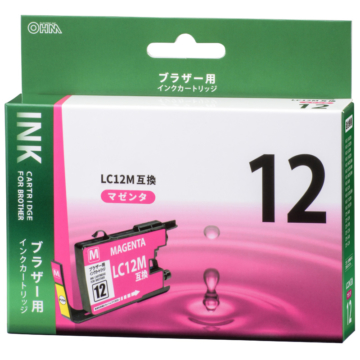 ブラザー互換 LC12M 染料マゼンタ [品番]01-4179