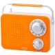 AudioComm AM/FM キッチンシャワーラジオ オレンジ [品番]07-8611