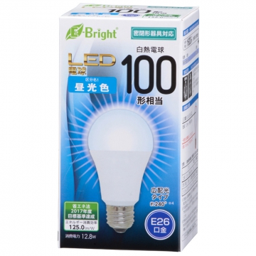 LED電球 E26 100形相当 昼光色 [品番]06-2926
