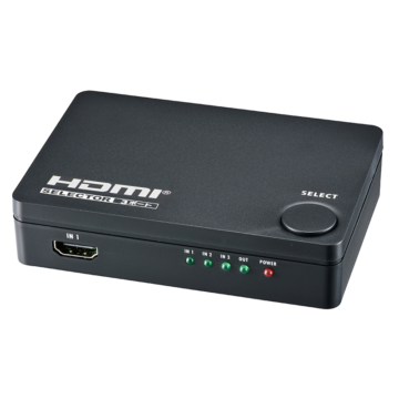 HDMIセレクター 3ポート 黒 [品番]05-0576