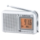 AudioComm AM/FM 液晶表示ハンディラジオ ヨコ型 [品番]07-8676