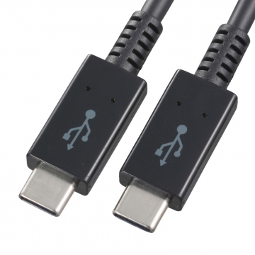 USB2.0 TypeC/TypeC ケーブル 2m [品番]01-7070