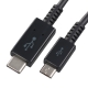 USB2.0 microB/TypeC ケーブル 1m [品番]01-7071