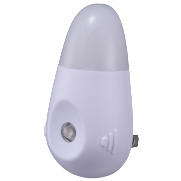LEDナイトライト 充電式 明暗センサー ホワイト 白色LED [品番]07-8865