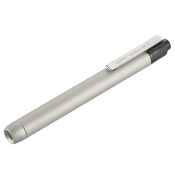 LEDペンライト 白色LED 単4×2本 シルバー [品番]07-8941