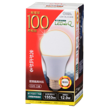 LED電球 E26 100形相当 電球色 [品番]06-0785