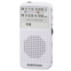 AudioComm FMステレオラジオ ホワイト [品番]07-9813