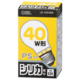 白熱電球 E26 40W ホワイト [品番]06-0640