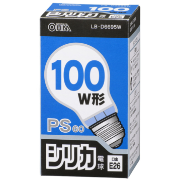 白熱電球 E26 100W ホワイト [品番]06-0644