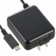 AC充電器 USB TypeC一体型 3A 黒 1.5m [品番]01-7086
