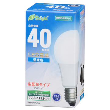 LED電球 E26 40形相当 昼光色 [品番]06-3584