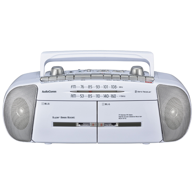 AudioComm ダブルラジオカセットレコーダー [品番]07-8388｜株式会社 