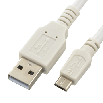 USBケーブル TypeA/microB 3m ホワイト [品番]01-3767
